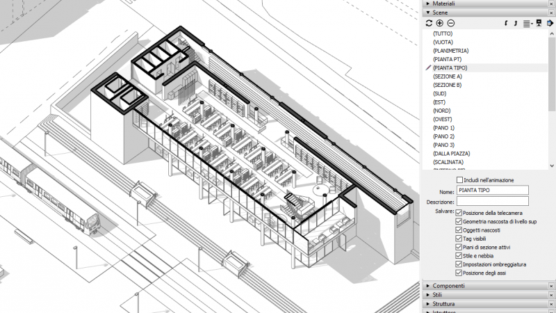 VIDEO-CORSO Scene ed esportazioni in SketchUp (6 ore) 6